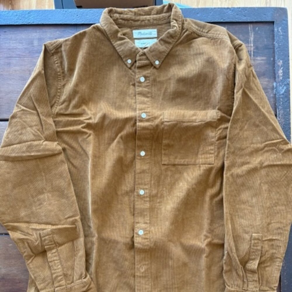 Madewell Brown Corduroy Shirt XL - Picture 1 of 1